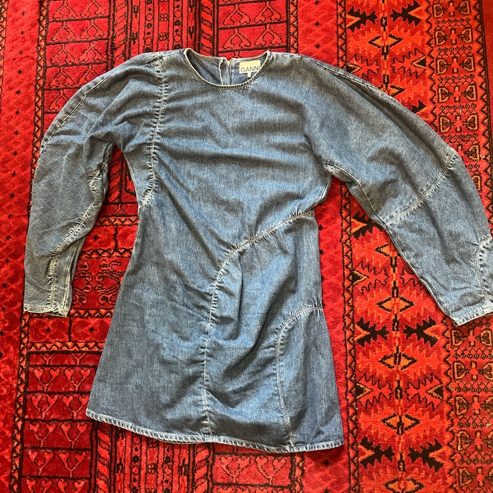 Ganni Denim Dress | Size L